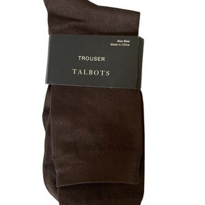 NWT Talbots Women’s Dark Brown Dress Socks
